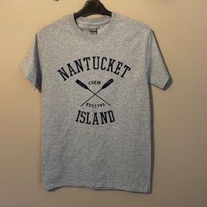 Nantucket island T-Shirt- Gildan heavy Cotton- Size S